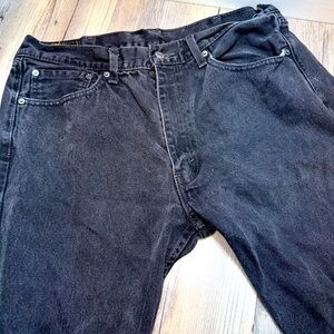 Vintage Levis 505 Jeans Men’s Sz. 38x32 Black Punk Skater Grunge Denim Dark Wash